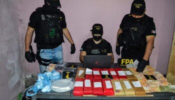 La droga que le incautaron