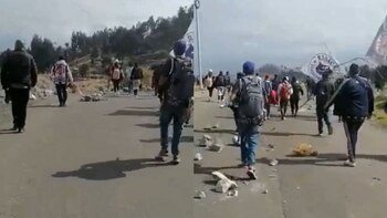Hinchas de Alianza Lima caminaron