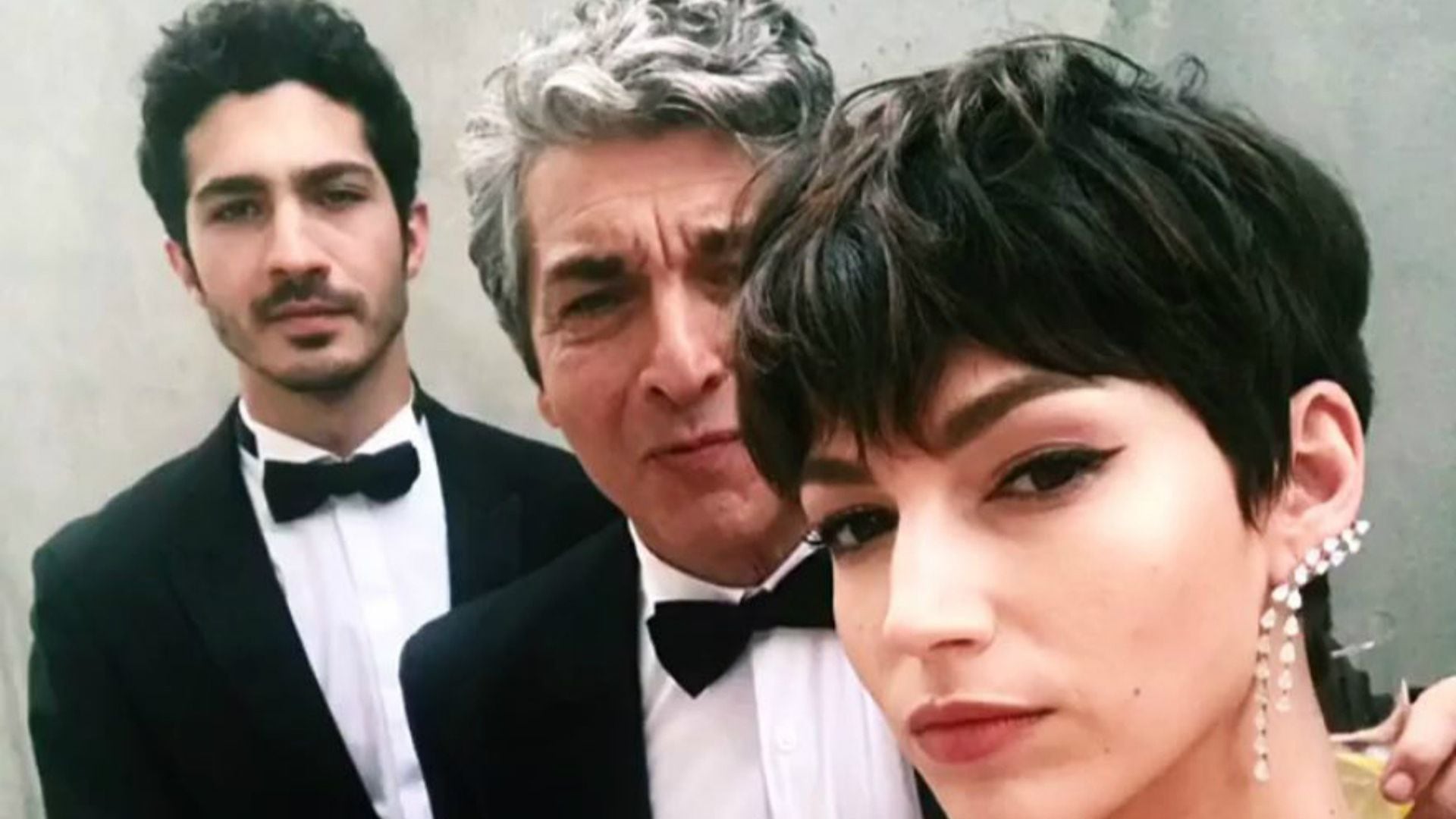 Ricardo Darín con el Chino y Úrsula Corberó