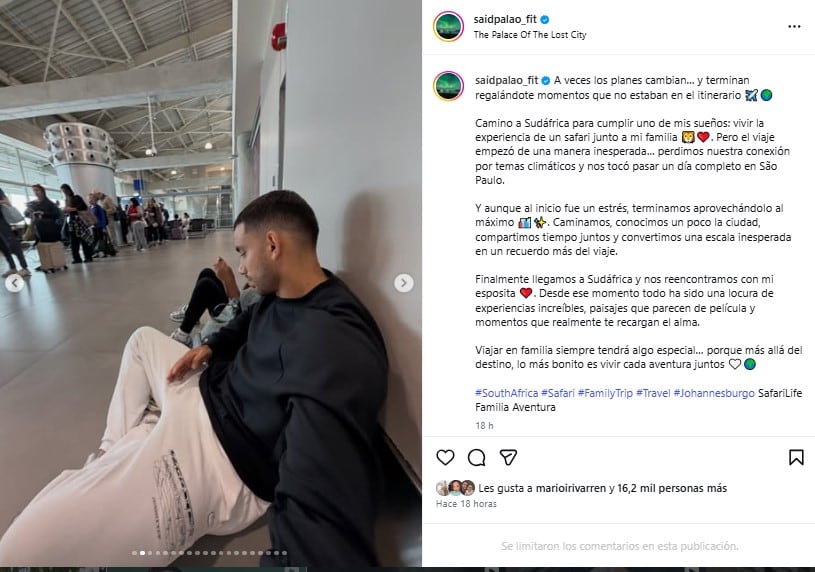 Said Palao, acompañado de su hija, emprende un viaje familiar a África, donde se reencuentra con Alejandra Baigorria para disfrutar de una experiencia inolvidable.