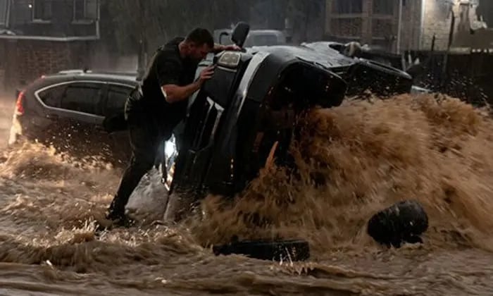 Equipos de emergencia se mantienen monitoreando sectores vulnerables a inundaciones. Las precipitaciones dejaron en evidencia los problemas de drenaje en San Pedro Sula. (Foto: Redes sociales / Captura de video)