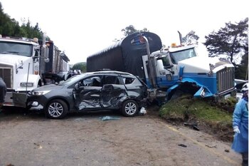 Accidente Bogotá Tunja Foto: El