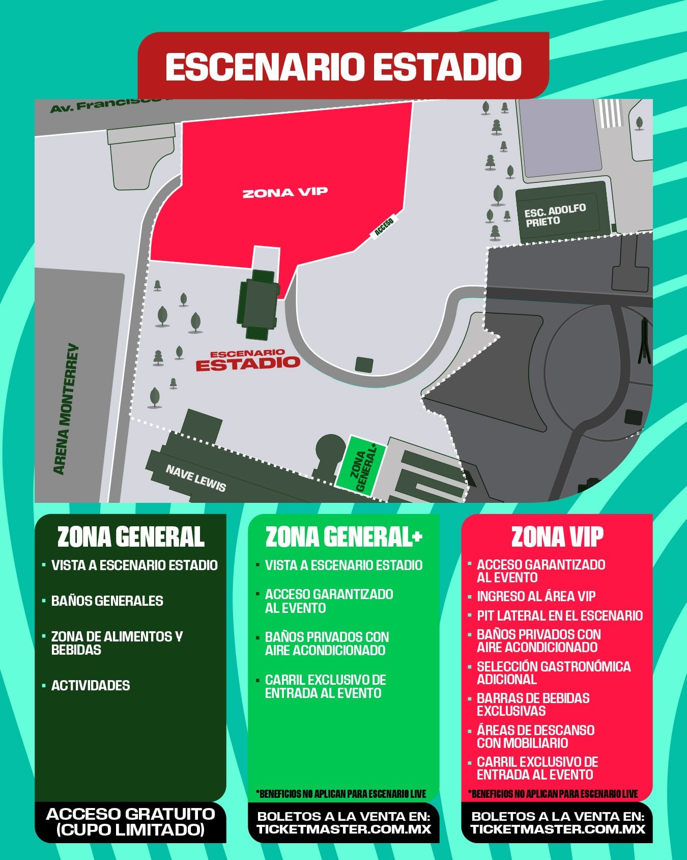 La cartelera de conciertos del Fan Fest incluirá artistas internacionales como Chayanne, Imagine Dragons, Grupo Firme y Enrique Iglesias. (X/ @MonterreyFWC26)