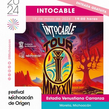 Concierto gratuito Intocable Morelia Michoacán