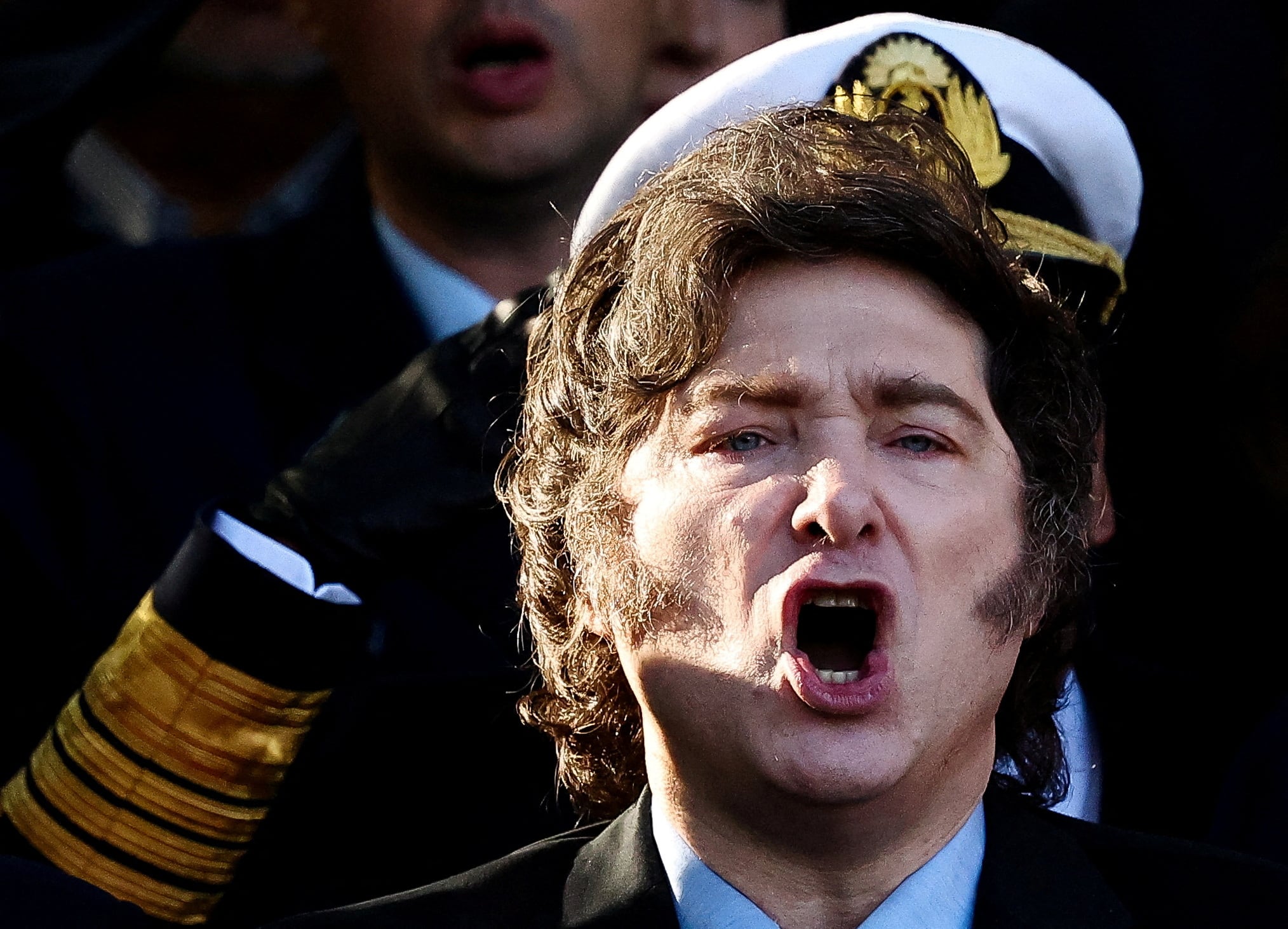 Javier Milei en el homenaje por el Día de los Caídos y Veteranos de la Guerra de Malvinas. REUTERS/Agustin Marcarian TPX IMAGES OF THE DAY