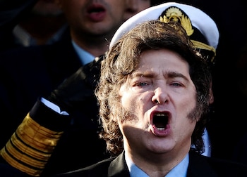 Javier Milei en el homenaje por el Día de los Caídos y Veteranos de la Guerra de Malvinas. REUTERS/Agustin Marcarian TPX IMAGES OF THE DAY