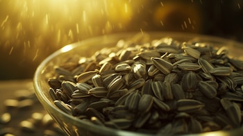 Alt Text: Alimentos saludables, nutrición, dieta balanceada, semillas, girasol, aperitivos nutritivos (Imagen Ilustrativa Infobae).
