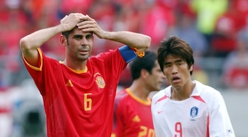 La selección española durante el Mundial 2002 (EFE)