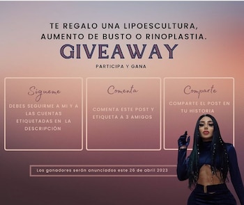 Bellakath sorteará una cirugía estética