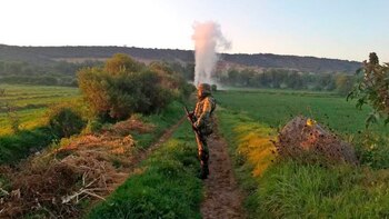 El sujeto conducía una camioneta