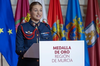 Todas las referencias a Murcia del discurso de la princesa Leonor (Europa Press)