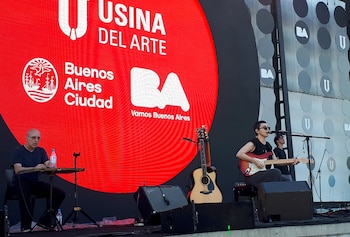 Adriana Calcanhotto en un show de 2019 en Buenos Aires (Foto: REUTERS/Lucila Sigal)