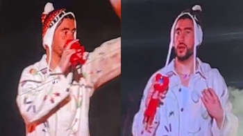 Bad Bunny con chullo peruano