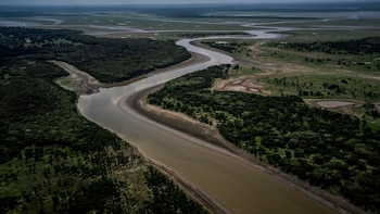Fotografía aérea que muestra la