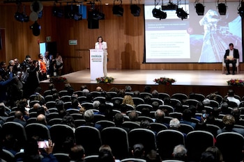 Luz Elena González Escobar, titular de la Secretaría de Energía, aseguró que en México se busca recuperar el control de sus recursos energéticos. (Foto: SENER)