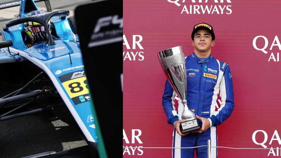 Montoya reconoció el talento de Hanna desde que corría en karts y desde entonces viene impulsando su carrera - crédito @salimhanna88/Instagram