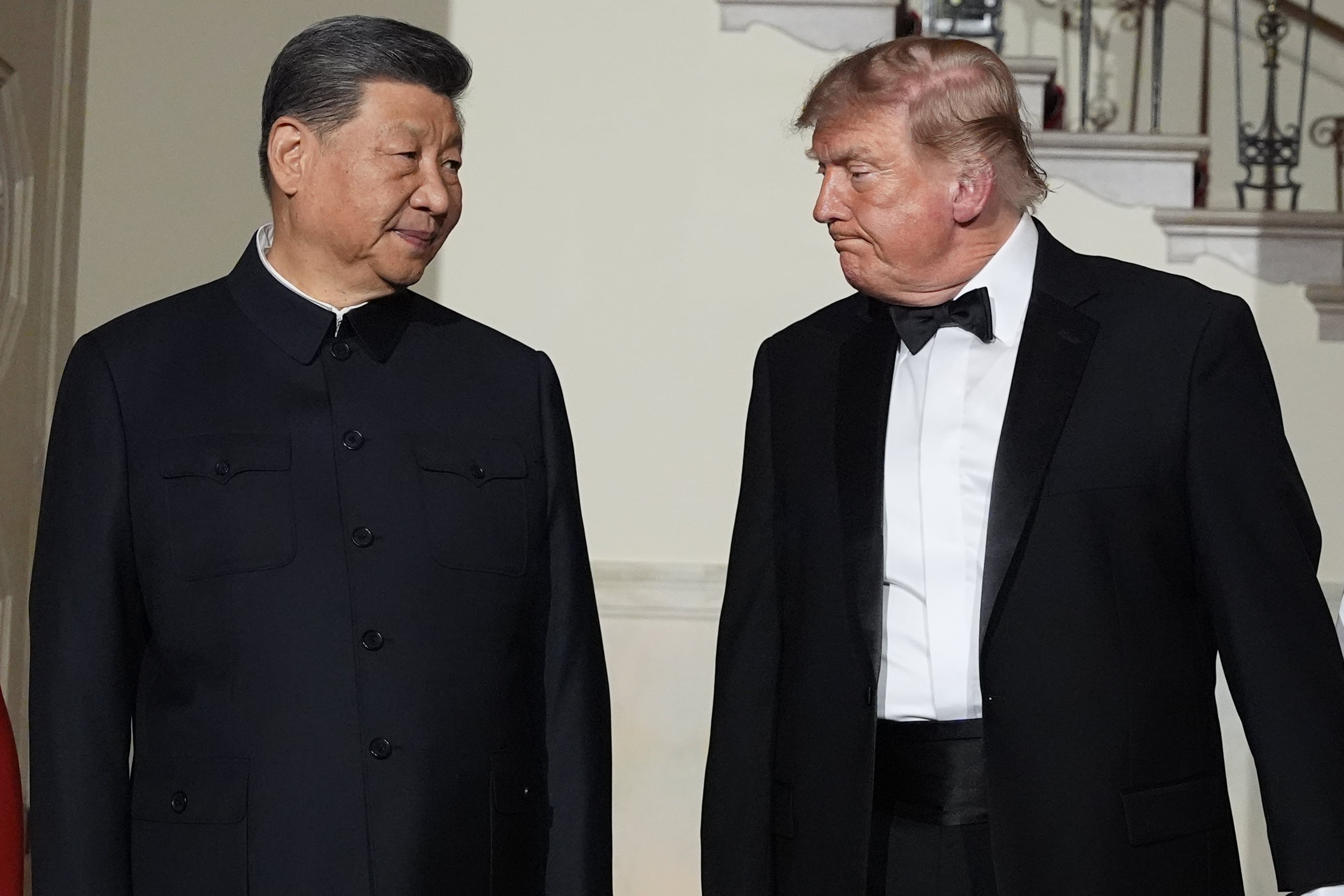 Donald Trump y Xi Jinping durante su encuentro oficial en la Casa Blanca, (Washington, Estados Unidos)