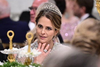 La princesa Magdalena de Suecia en el 80 cumpleaños de su padre (Grosby)