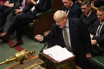 El primer ministro Boris Johnson