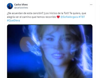 Carlos Vives le envió un
