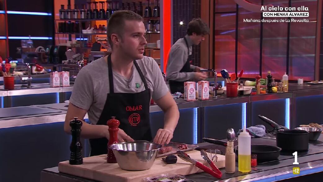 El plató de 'Masterchef' se ha salvado del fuego. (Captura de pantalla RTVE)