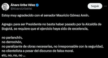 El líder del Centro Democrático