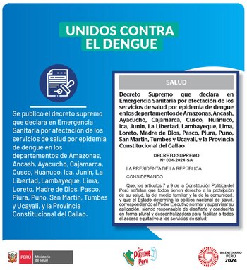 Ministerio de Salud comunicó inicio