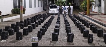 Esta fue la marihuana incautada en un vehículo proveniente del Cauca, enrutado a Medellín - crédito Policía Nacional