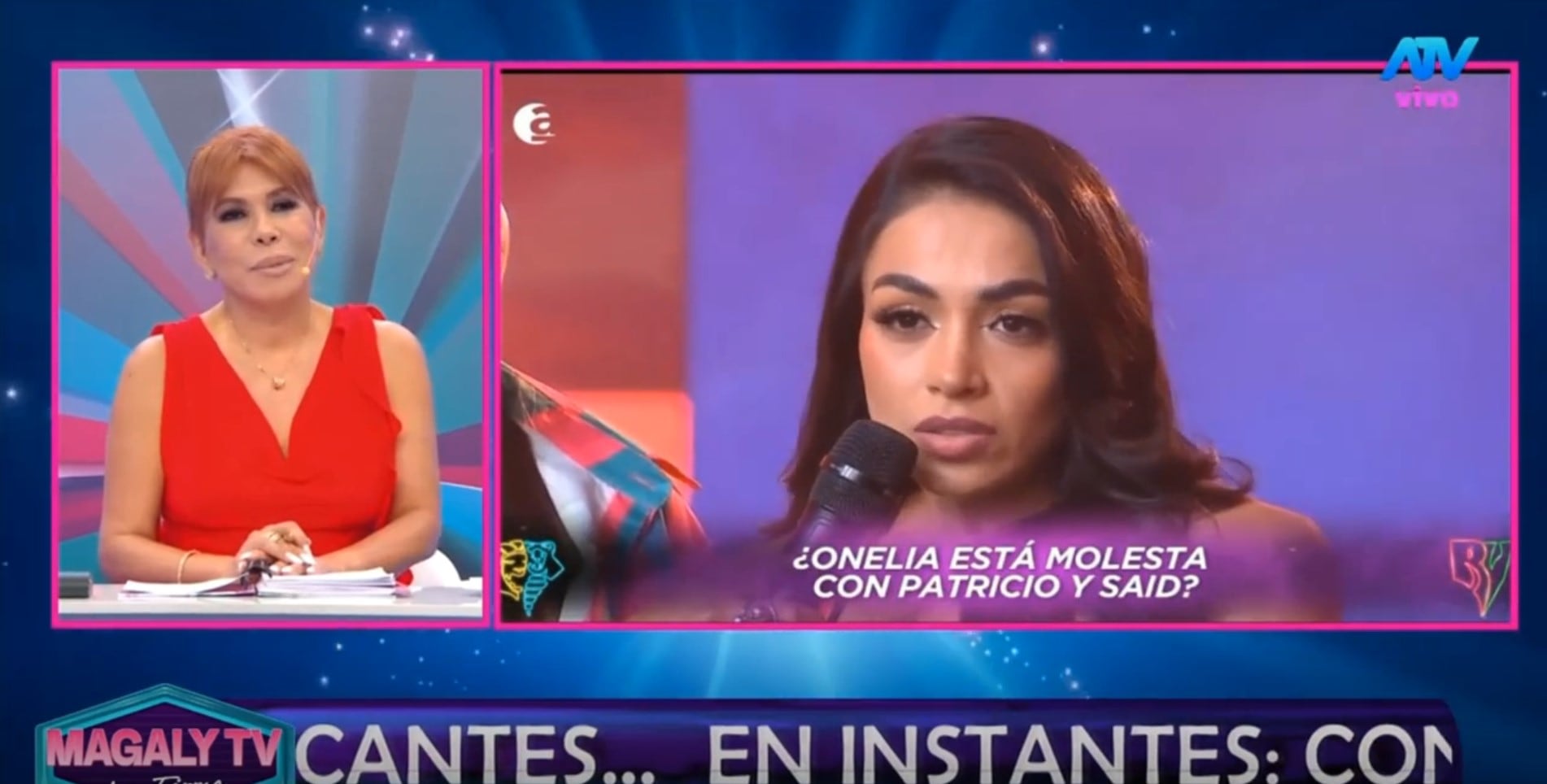 Ampay en Argentina: Onelia Molina revela su decepción con Pato Parodi en vivo. Captura: Magaly TV La Firme.