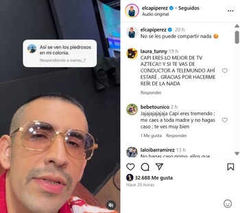 El Capi Pérez leyó algunos