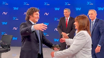 Milei y Bullrich en TN