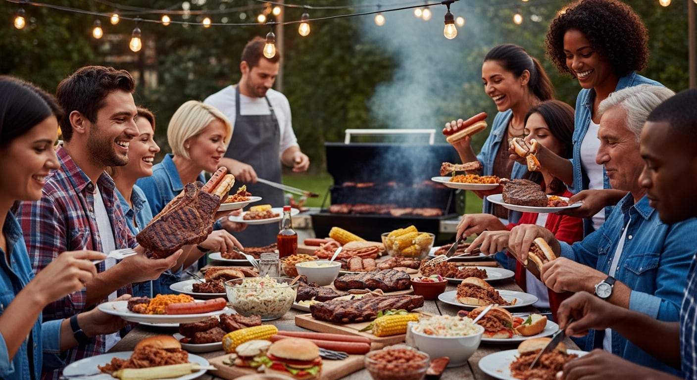 El costo de la barbacoa en Estados Unidos varió por región y alcanzó USD 80 en el Oeste, mientras el Noreste registró USD 71,35 (Imagen Ilustrativa Infobae)
