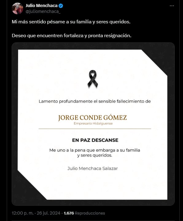 No se dieron a conocer los motivos del deceso