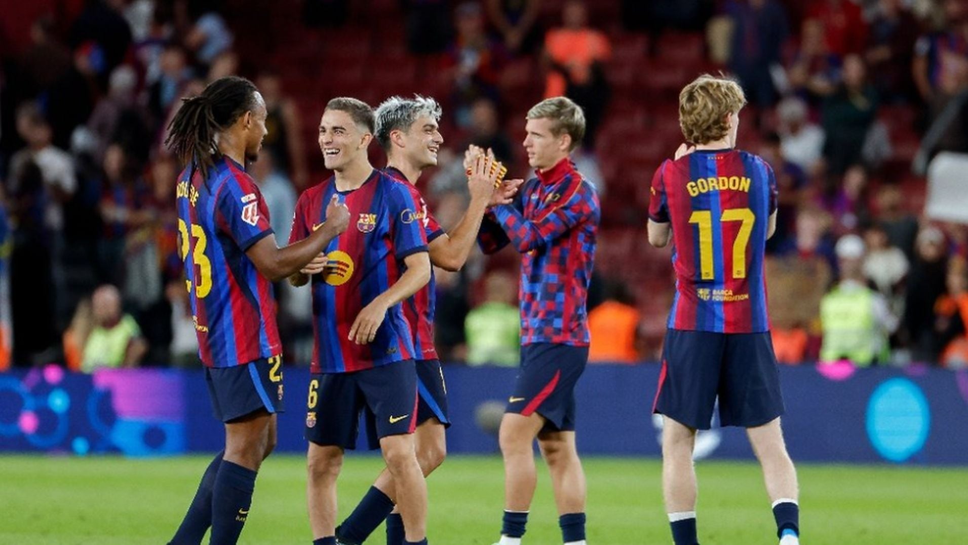Los jugadores del FC Barcelona (EFE)