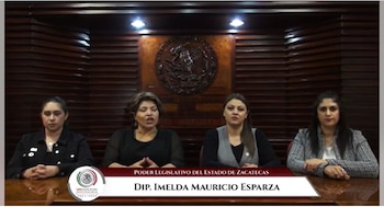 Las legisladoras Imelda Mauricio Esparza,
