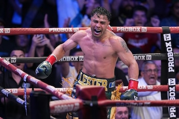 Tras defender el cinturón interino del CMB, Lester Martínez quedó a la espera de la definición entre Canelo Álvarez y Christian Mbilli en la división supermediano.