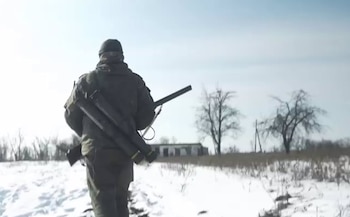 Un militar ruso en Kursk