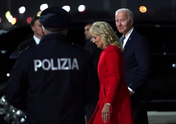 Biden llegó a Roma la