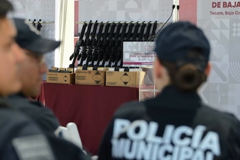La inversión destinada a las siete corporaciones preventivas del estado supera los 48 millones de pesos. (Crédito: Policía Municipal de Mexicali)