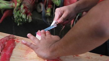 Fiesta tradicional oaxaqueña donde hortelanos