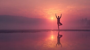La actriz también practica yoga