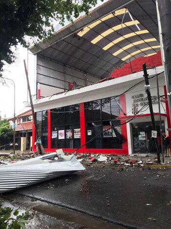 La triste imagen del club