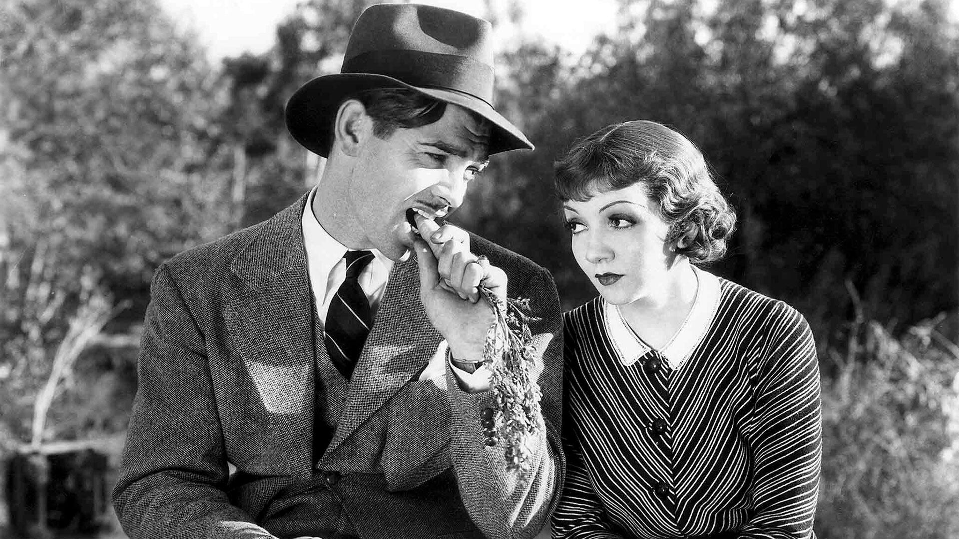 Clark Gable y Claudette Colbert en
