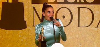 Juana Viale se llevó el Oro en los Martín Fierro de la Moda 2026