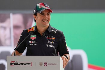 El piloto mexicano Sergio Pérez