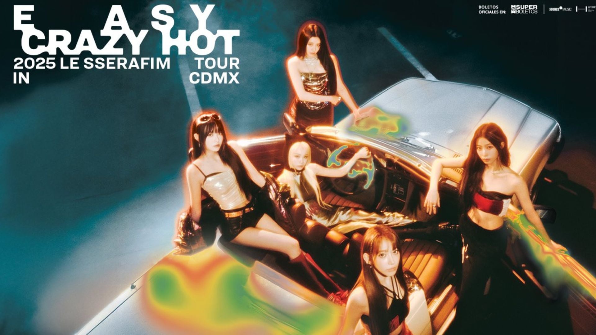 El grupo surcoreano Le Sserafim incluyó a la capital mexicana en su gira por América del Norte. (Arena CDMX)