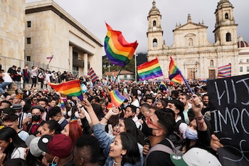 La Marcha Distrital de la Ciudadanía Lgbti se hará el 28 de junio desde la carrera 7 con calle 59 hasta la Plaza de Bolívar, en la XXX edición del orgullo en Bogotá - crédito Nathalia Angarita/REUTERS