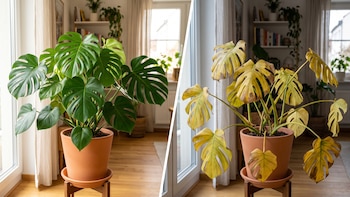 Monstera: cómo evitar hojas amarillas en interiores