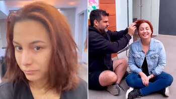 Natalia Salas se rapa por