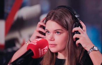 En una entrevista radial hablando